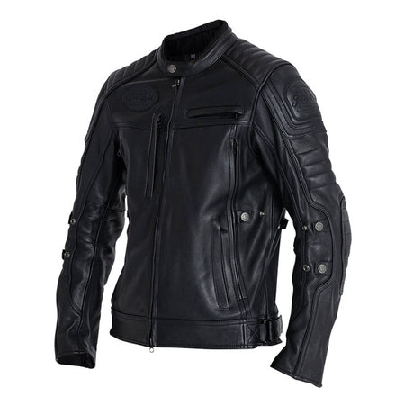 The John Doe Technical Leather jacket has totally earned its name with all its features; the most important of which is the shoulder; elbow and back protector pockets for protection in any situation. Velcro straps at the hips; press studs on the elbows and the zipper and press stud on the sleeve allow you to adjust your Technical Leather jacket to an exact fit. Watertight pockets; four outside; two inside; round off the package. CE certification: AAA (EN17092-2:2020) Outer material: 1-1.1 mm thick cowhide