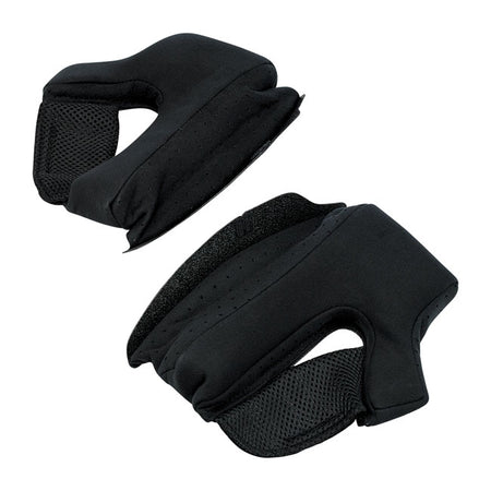 Gringo and Gringo S cheek pads feature synthetic open-cell foam padding in a range of different thicknesses for customizable comfort. This material ''breathes" to accelerate drying and to reduce moisture buildup. The pad''s exterior is constructed with brushed fleece Lycra panels on touch points and woven polyester material around the perimeter to enhance airflow