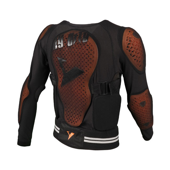 The By City Endurance protection jacket gives you the ideal stretch fabric; ventilation and protection that gives you the reassurance of safe riding on unpaved paths. The Endurance is constructed from a combination of tightly woven two-way mesh body with protection on shoulders; elbow and back. Also there is a small kidney belt for protection.