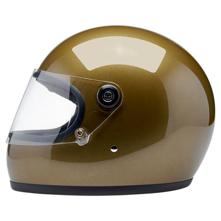 The Biltwell Gringo S has a sleek; old-school and iconic look from back to the 70's with the high protection standards of the present time. The Gringo S is made of a slim profile ABS outer shell with hand-painted beautiful colors; CE certified anti-scratch and anti-fog visor; removable and washable liner with hand-sewn diamond stitch. Also there are speaker cut-outs for intercoms; a double d-ring chin strap and the helmets are ECE 22.06 and DOT certified.