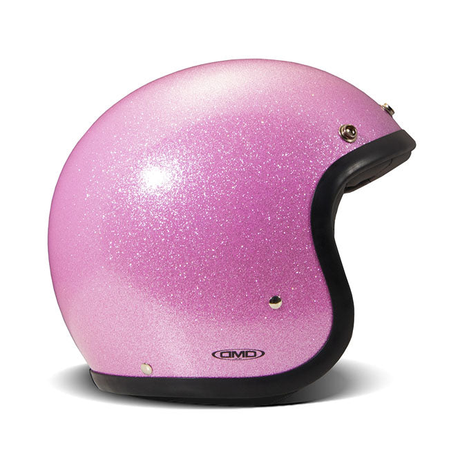 DMD Retro Helm Glitter Roze Bluetooth ECE 22.06