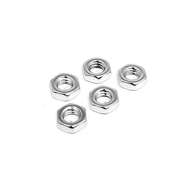 5/16-24 jam nut chrome - 25 pack
