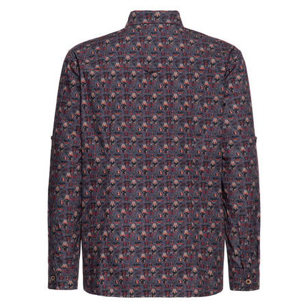 The King Kerosin Kustom Kulture shirt proves that a stylish look doesn''t have to be boring. The detailed all-over print with artistic skull and tattoo elements gives the shirt an extravagant touch that''s also perfect for special occasions. With its regular fit; classic Kent collar; and full-length button placket; it has a structured and sophisticated look without sacrificing individuality. The lightweight cotton ensures a high level of comfort; while the back yoke and rounded hem complete the elegant cut;