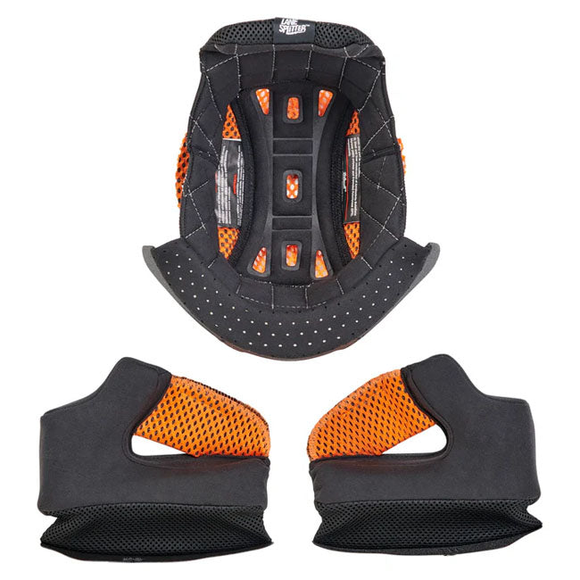 Biltwell Lane Splitter Liner Set Met Binnenvoering En Twee Wangpads Voor Comfort En Pasvorm