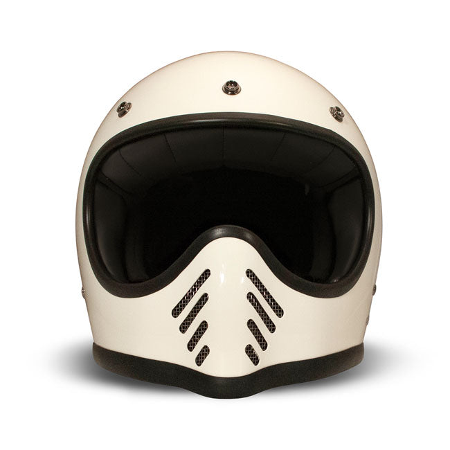The DMD Seventy Seven is a tribute to the stylish icon of the 70''s. It was inspired by the first off-road helmet introduced in 1975. The Seventy Seven helmet is ECE 22.06 approved; Bluetooth ready; integrated sunvisor and it has a carbon Kevlar shell and a padded chin strap with Double D-Ring closure. DMD offers this helmet with 2 different shell sizes for a perfect fit and maximum compactness. The inner liner is removable and washable. Dedicated to all riders who love a quality product that meets all mode