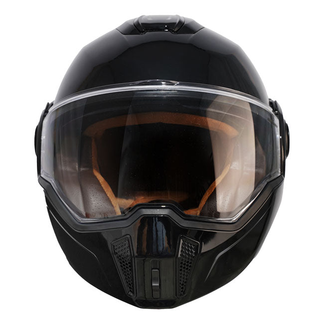 By City 180 Tech II Modulaire Motorhelm Zwart Glanzend