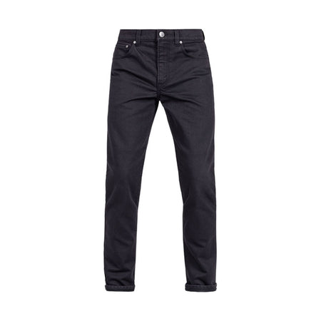 With the John Doe Classic tapered Monolayer; you have AAA-certified motorcycle jeans which; as the name suggests; consist of just one layer of fabric. This is a great advantage; especially on warm days. John Doe have achieved this using a special weaving process that combines the denim fabric with our XTMr Fiber.  In conjunction with the protectors in the knee and hip area; you are prepared for anything you encounter along the way. The Classic Tapered has the iconic tapered cut; which is wider at the top an