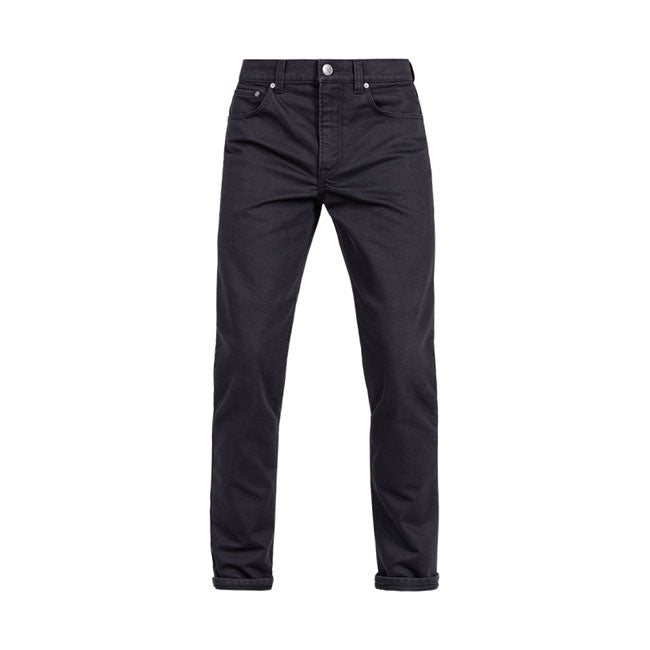 With the John Doe Classic tapered Monolayer; you have AAA-certified motorcycle jeans which; as the name suggests; consist of just one layer of fabric. This is a great advantage; especially on warm days. John Doe have achieved this using a special weaving process that combines the denim fabric with our XTMr Fiber.  In conjunction with the protectors in the knee and hip area; you are prepared for anything you encounter along the way. The Classic Tapered has the iconic tapered cut; which is wider at the top an