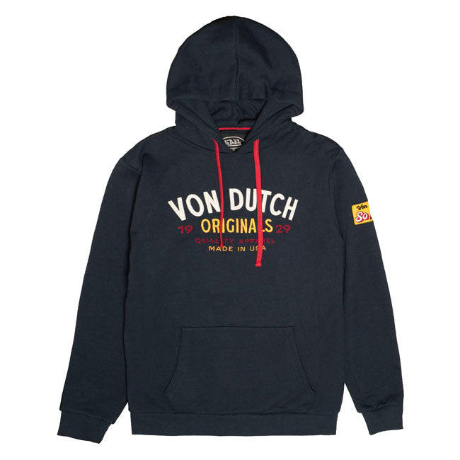 Von Dutch Made Hoodie Zwart Katoen Elastaan