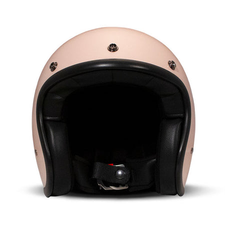 Embrace the fusion of classic style and modern functionality with the DMD Retro helmet; a nod to the iconic 70''s design. This helmet isn''t just a protective gear but a statement piece; crafted for those who dare to stand out. With its ECE 22.06 approved fiberglass shell available in three sizes; it offers a snug fit. The helmet is bluetooth ready; features integrated snaps for visors; and boasts a luxurious; washable lining with Velcro for a custom fit. Secured with a padded chin strap and a reliable Doub