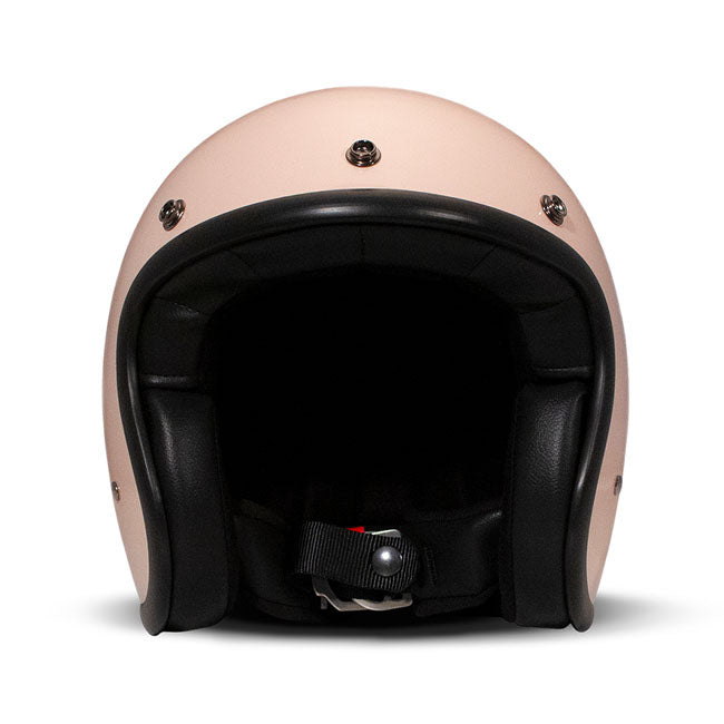 Embrace the fusion of classic style and modern functionality with the DMD Retro helmet; a nod to the iconic 70''s design. This helmet isn''t just a protective gear but a statement piece; crafted for those who dare to stand out. With its ECE 22.06 approved fiberglass shell available in three sizes; it offers a snug fit. The helmet is bluetooth ready; features integrated snaps for visors; and boasts a luxurious; washable lining with Velcro for a custom fit. Secured with a padded chin strap and a reliable Doub