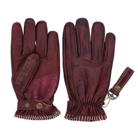 Embark on a journey with the 13 1/2 Loud Ride gloves - where rugged charm meets timeless allure in a symphony of craftsmanship and style. Inspired by the legendary designs; these gloves are more than just accessories; they''re a statement of rebellion and individuality. The gloves are made from the finest full grain cowhide and CE approved; each pair is gonna tell a story of adventure and grit; with a distressed; vintage look that only improves with age. Picture yourself on the open road; the wind in your h