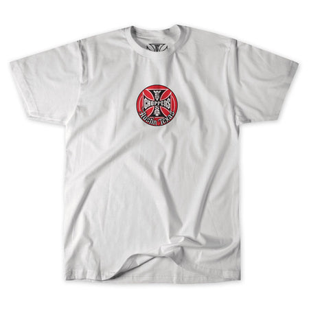 Command attention with the West Coast Choppers Tank Logo t-shirt. Crafted from premium 100% cotton; this solid black shirt offers a comfortable fit and feel. Featuring the iconic Tank logo on both the front and back; it''s a bold statement piece for any rider. Available in several color combinations; this t-shirt embodies the rebellious spirit of the open road.