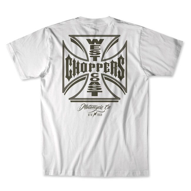 West Coast Choppers ATX-LBC T Shirt Wit Katoen Comfort Pasvorm