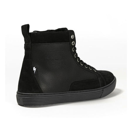 The John Doe Neo XTMr pushes the boundaries in motorcycle sneakers. It looks like a streetwear-style sneaker but the XTM-Fiberr membrane and additional ankle; heel and forefoot reinforcement give you an extremely high level of protection. The tongue is equipped with a water barrier to keep water from washing into the boot; a zipper on the side adds convenience and comfort. Neo XTMr has an oil-resistant; vibration-absorbing non-slip sole to give you additional hold and security on your motorbike. CE certifi