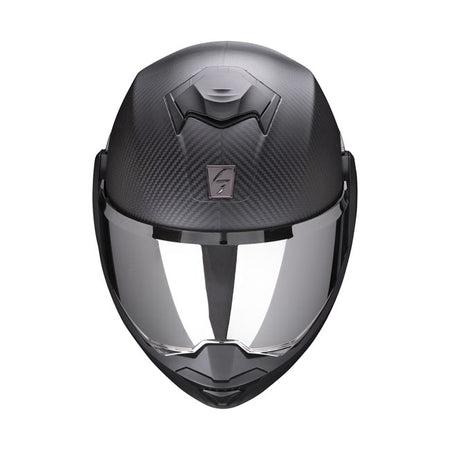 Scorpion EXO-Tech EVO does not want to be just another flip-back style modular helmet but to be a game changer with its perfect full-face looking design; wide vision with Pinlock-ready shield; low-volume shell; easy-to-operate chin bar mechanism; KwikWickrC moisture-wicking liners to keep you cool and dry and tension spring applied one-touch top vent. You will see the differences when you view it; you will feel the differences with you wear it; and you will experience the differences when you ride with it. 