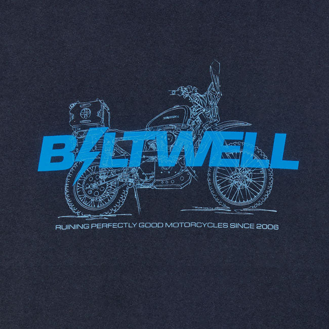 Biltwell ADVXL Lange Mouwen Tshirt Zwart 6oz Katoen Voorgekrompen Premium Regular Fit