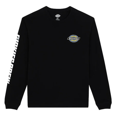 The Dickies Nashport long sleeve brings vintage racing culture into the here and now with an everyday design. Its relaxed design; finished with racing graphics on the back and sleeve; makes you want to fly around the track. This is a bold take on an authentic heritage piece. Available in black and white. Relaxed fit Made from durable 230 gsm cotton  Ribbed crew neck  Dickies Icon print on the left chest  Large racing print on the back  Screen print on the sleeve  Straight hem  Woven label