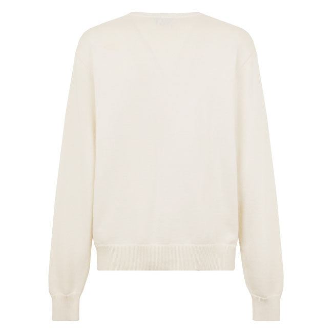 The Dickies Summerdale sweater is a relaxed fit knitted crewneck sweater. Made with 100% cotton jersey; featuring ribbed collar; hem and cuffs; and embroidered contrast Dickies logo on the left chest. A classic; basic knitted crewneck for daily wear. Available in a range of classic and seasonal colors. Crewneck 100% cotton
