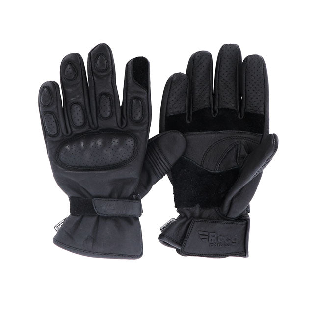 The Roegr Bax gloves gives you a summer feeling by using perforations in the leather which help keep the air moving on warm days. The cowhide leather is reinforced where you'd need it and quilted where you'd want it as well as wrist reinforcement provide excellent protection. Features padded fingers; ergonomic details; knuckle protection; adjustable wrist by velcro strip and CE EN 13594:2015 certification. The Bax gloves are ready for action.