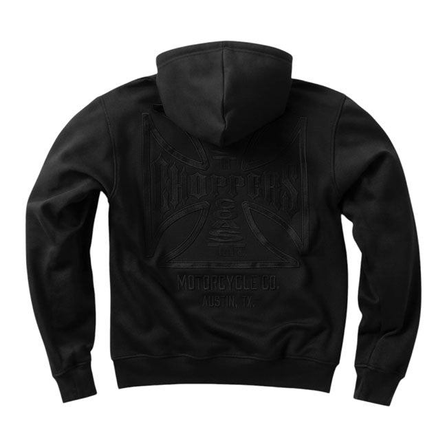 West Coast Choppers WCC Tone To Tone Dominator Zip Hoodie Zwart