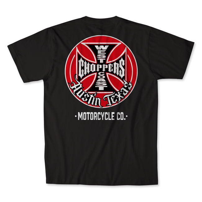 West Coast Choppers Tank Logo T Shirt Zwart 100 Procent Katoen Tank Logo Voor En Achter