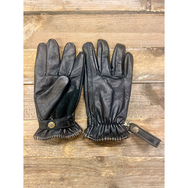 13 1/2 Loud Ride Zwart Volnerfleer CE Handschoenen