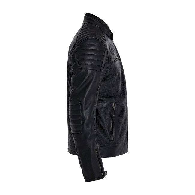 John Doe Dexter Leren Jas Zwart Met Protectorzakken