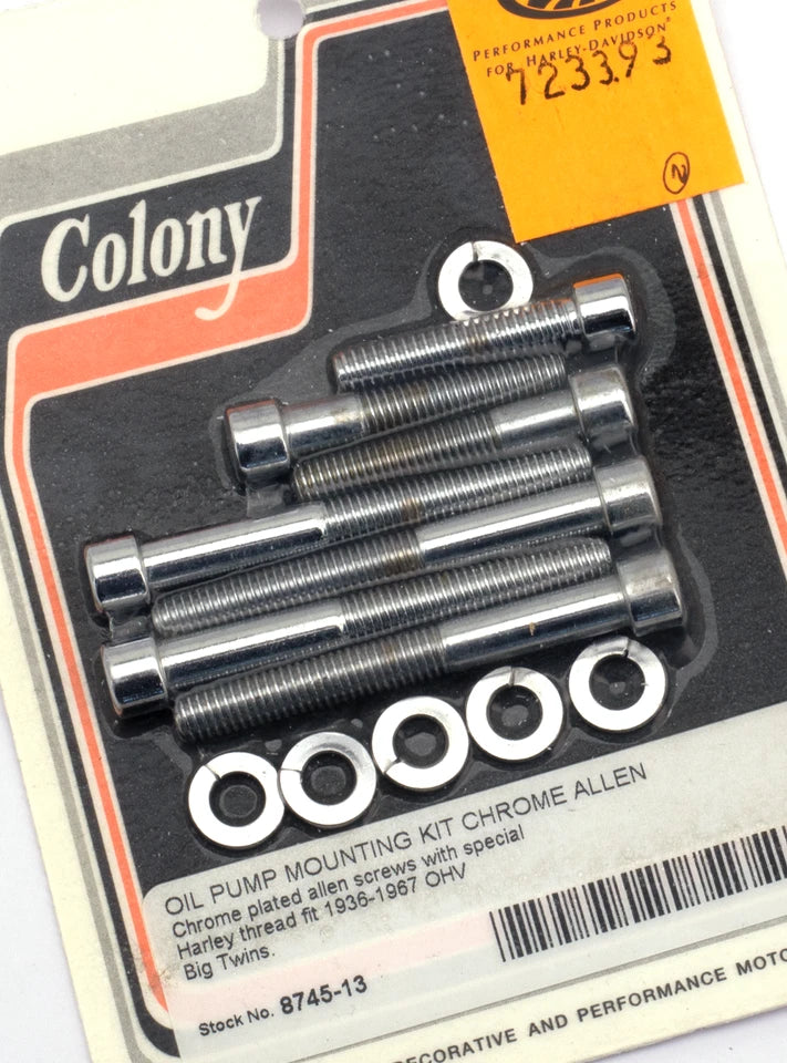 COLONY OIL PUMP MOUNTING HARDWARE KITS