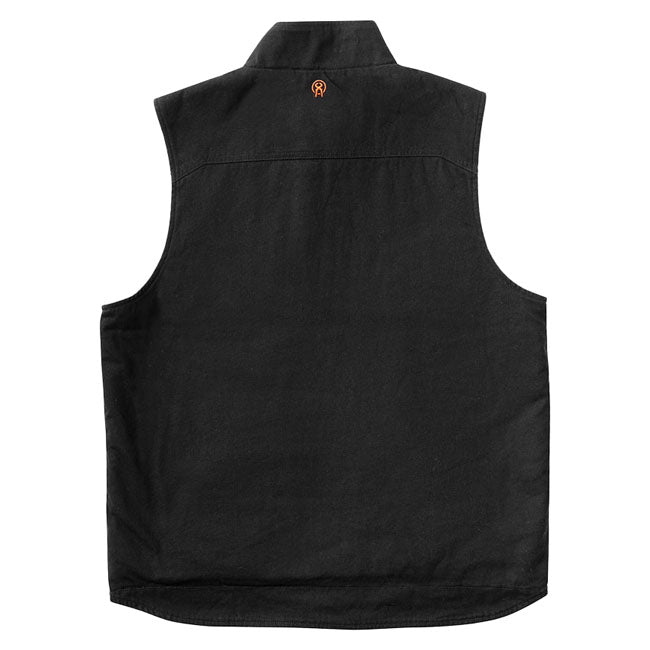 The Carhartt Sherpa lined everyday heavy duty work vest made of heavy canvas outer shell and sherpa lining and insulation to keep you warm. This American classic is a daily user. The vest has two inner pockets with zipper closure and one pocket with zip on the chest.