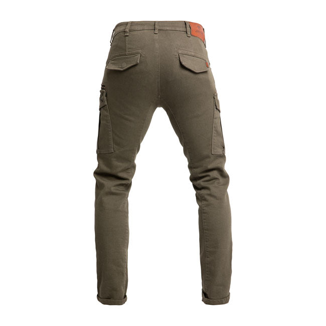 John Doe Defender Mono Broek Olijfgroen Monolayer Met CE AAA Bescherming XTM Knie en Heupprotectors