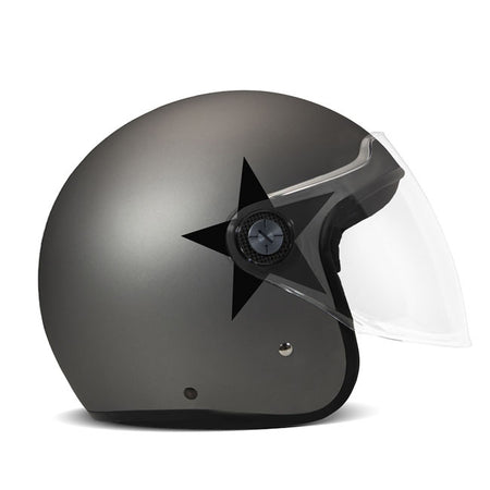 The DMD P1 helmet is a fiberglass jet helmet influenced by the shell of the iconic Seventies but with a next generation visor totally removable. Thanks to an easy system you can take the visor off possessing two products in one: a jet with visor for the winter season and a simple jet fitting glasses or goggles for the sunny and warm days. Three different shells for the perfect fit and maximum compactness; removable and washable liner and padded chin strap with Double D-ring closure. The helmet is ECE approv