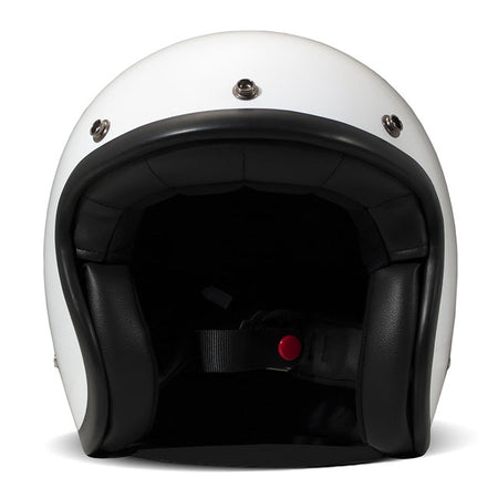 Embrace the fusion of classic style and modern functionality with the DMD Retro helmet; a nod to the iconic 70''s design. This helmet isn''t just a protective gear but a statement piece; crafted for those who dare to stand out. With its ECE 22.06 approved fiberglass shell available in three sizes; it offers a snug fit. The helmet is bluetooth ready; features integrated snaps for visors; and boasts a luxurious; washable lining with Velcro for a custom fit. Secured with a padded chin strap and a reliable Doub