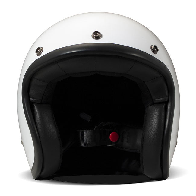 Embrace the fusion of classic style and modern functionality with the DMD Retro helmet; a nod to the iconic 70''s design. This helmet isn''t just a protective gear but a statement piece; crafted for those who dare to stand out. With its ECE 22.06 approved fiberglass shell available in three sizes; it offers a snug fit. The helmet is bluetooth ready; features integrated snaps for visors; and boasts a luxurious; washable lining with Velcro for a custom fit. Secured with a padded chin strap and a reliable Doub