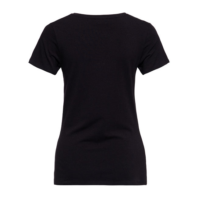 Power woman made by Queen Kerosin with its rebellious front print! A super comfort is guaranteed by the soft knitted fabric made of 100% cotton. The fit with a round neckline skilfully highlights the female silhouette. The t-shirt looks great with skirts or jeans with sneakers or boots under a vintage biker leather jacket! A real eye-catcher that should not be missing in any wardrobe of a strong women!