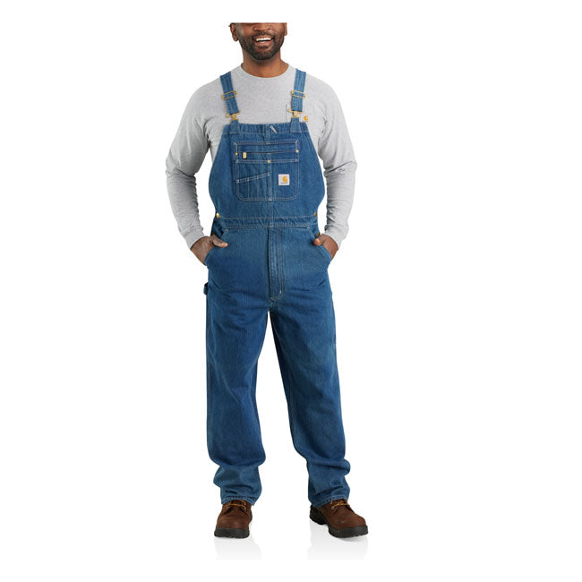 Carhartt Loose Fit Bib Overall Donkerstone Denim Midweight Duurzaam Werkoverall