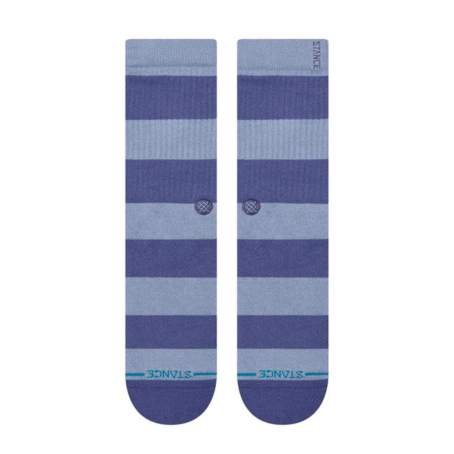 Stance is an American sock brand that has taken the sock concept to a completely new level. With their expressive prints and designs they live up to their slogan ''The Uncommon Thread'' all too well. A classic sock height that hits the mid-point of your lower leg. Built with Butter BlendT superior softness and our InfiknitT. Features moderate cushioning throughout the sock for a secure fit with enhanced impact protection; combed cotton blend; deep heel pockets complement your arch with that feel-good fit an