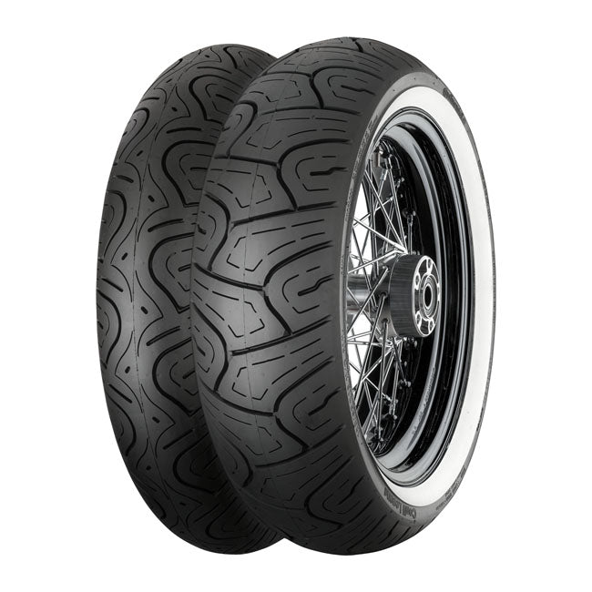 White Wall tire with classic pattern to complement classic heavy duty cruisers and touring motorcycles.  With Harley''s engineered carcass construction for easy handling; solid behaviour and high comfort.  TL