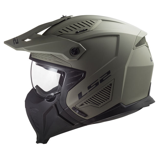 LS2 Drifter Solid helmet matt sand olive