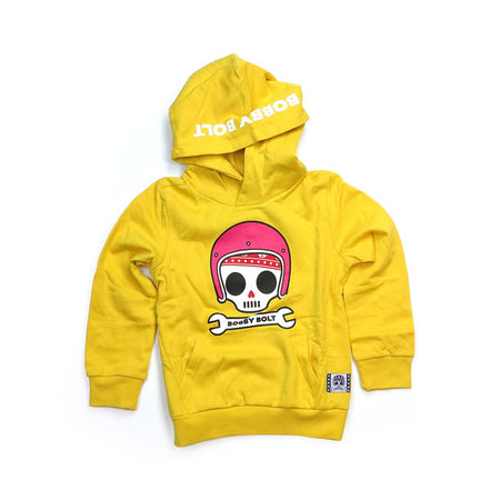 Bobby Bolt; born to be bold! Adventurous; streetwise; rebel; brave; naughty. For the coolest little humans we have the Bibbi hoodie made from soft 100% organic french terry cotton fabric for ultimate daily comfort. Be bold be brave!