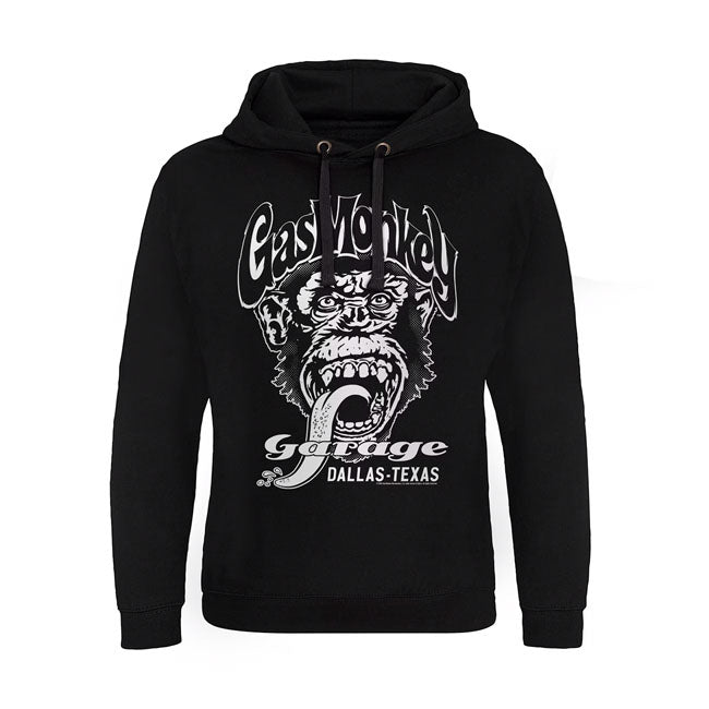 Gas Monkey Garage! Choose your favorite t-shirt; hoodie; tanktop; long sleeve or cap from the legendary Dallas-based garage founded by Richard Rawlings and made famous by their tv show. Blending craftsmanship; rock 'n' roll energy; and Texas grit; Gas Monkey Garage has become a symbol of automotive passion and bold designs. Also their apparel have bold designs; every piece; from rugged t-shirts to stylish hoodies are made from 100% cotton have a nice print on the back or front. Wear the legend. Embrace the 