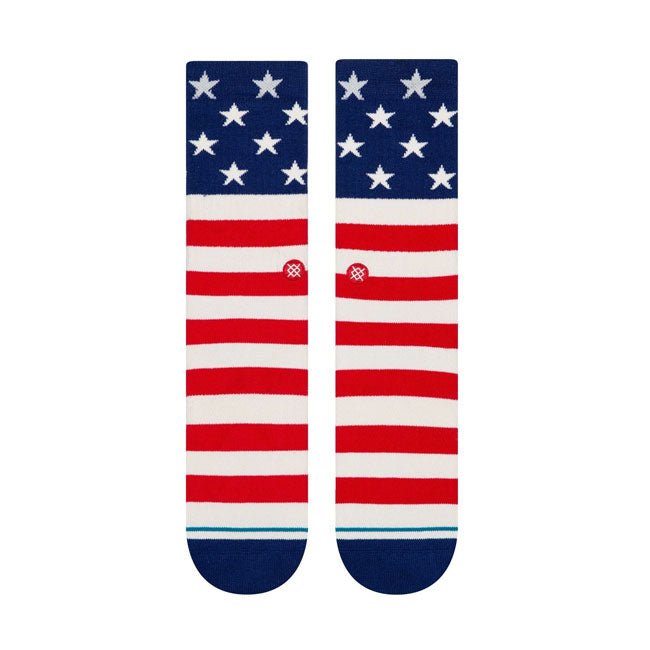 Stance is an American sock brand that has taken the sock concept to a completely new level. With their expressive prints and designs they live up to their slogan ''The Uncommon Thread'' all too well. A classic sock height that hits the mid-point of your lower leg. Features moderate cushioning throughout the sock for a secure fit with enhanced impact protection; combed cotton blend; deep heel pockets complement your arch with that feel-good fit and seamless toe closure for an anti-friction finish your feet w