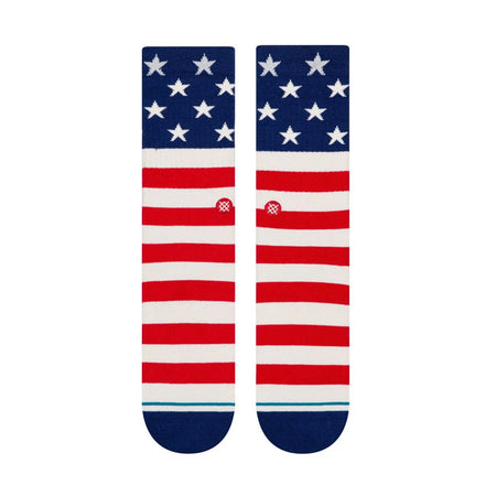 Stance is an American sock brand that has taken the sock concept to a completely new level. With their expressive prints and designs they live up to their slogan ''The Uncommon Thread'' all too well. A classic sock height that hits the mid-point of your lower leg. Features moderate cushioning throughout the sock for a secure fit with enhanced impact protection; combed cotton blend; deep heel pockets complement your arch with that feel-good fit and seamless toe closure for an anti-friction finish your feet w