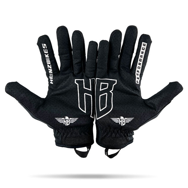 HeinzBikes HB Motorhandschoenen Zwart Ademend Palmversterking