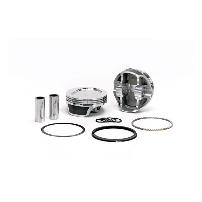 KB Performance Twin Cam Piston Kit Big Bore Voor 96 En 103 Naar 110 Inch Met Dished Dome