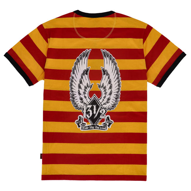 13 1/2 Ride Like the Wind T Shirt En Lange Mouw Premium Katoen Met Geborduurd Logo Rugdruk