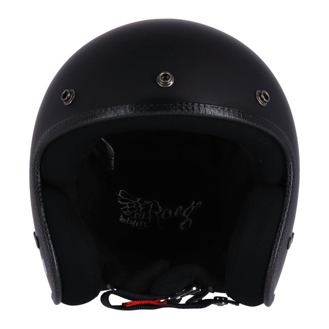 Roeg JETT Helm Matte Zwart Open Face Lichtgewicht