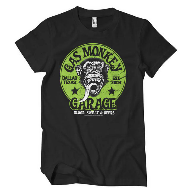 Gas Monkey Garage! Choose your favorite t-shirt; hoodie; tanktop; long sleeve or cap from the legendary Dallas-based garage founded by Richard Rawlings and made famous by their tv show. Blending craftsmanship; rock 'n' roll energy; and Texas grit; Gas Monkey Garage has become a symbol of automotive passion and bold designs. Also their apparel have bold designs; every piece; from rugged t-shirts to stylish hoodies are made from 100% cotton have a nice print on the back or front. Wear the legend. Embrace the 