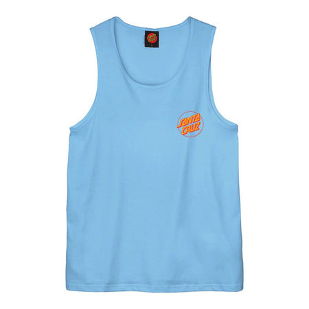 Stay cool and stylish with the Santa Cruz Partial Dot top in black and pacific blue! Featuring a sleek and minimal design; this top highlights the iconic Santa Cruz Dot logo with a fresh; contemporary twist. Perfect for layering or wearing solo; it's crafted for comfort and durability; making it ideal for skate sessions or casual days out. Made from premium-quality fabric; the Partial Dot top combines effortless style with a versatile fit. Pair it with your favourite shorts or jeans to create a look that's 