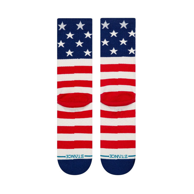 Stance The Fourth Crew Sokken Kuitlengte Met Amerikaanse Vlag Print Voor Dagelijks Comfort